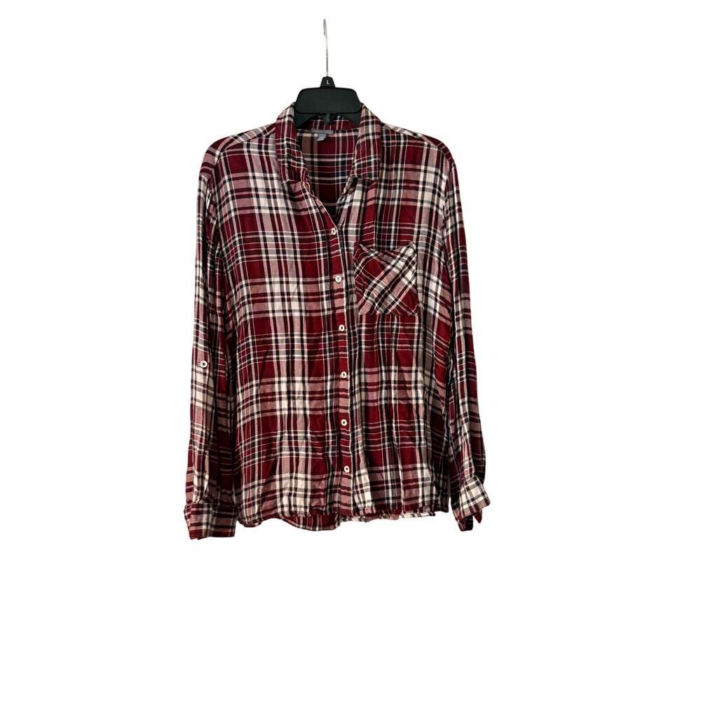 Charlotte‎ Russe Womens Plaid Shirt XL